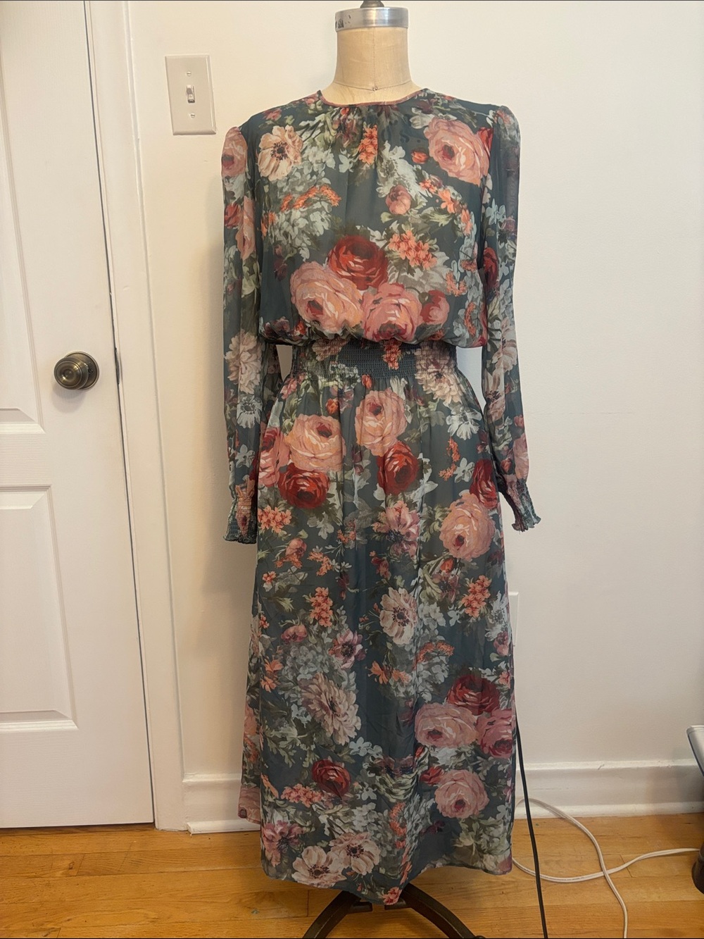 Womance Sheer Floral Maxi Dress